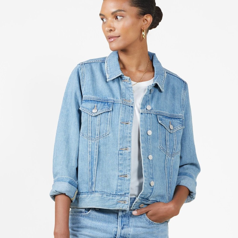 WOMEN'S PEACENIK DENIM TRUCKER Outerknown (M) NWT